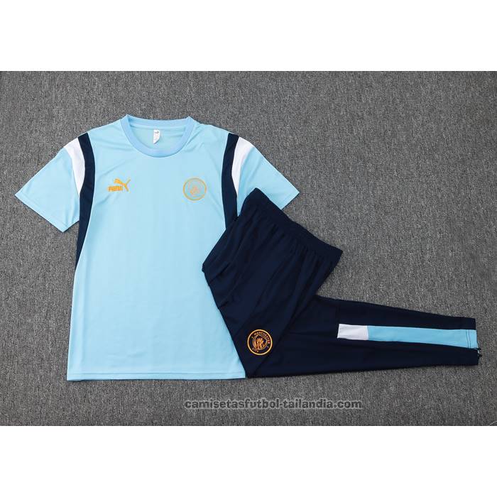 Chandal del Manchester City Manga Corta 23/24 Azul